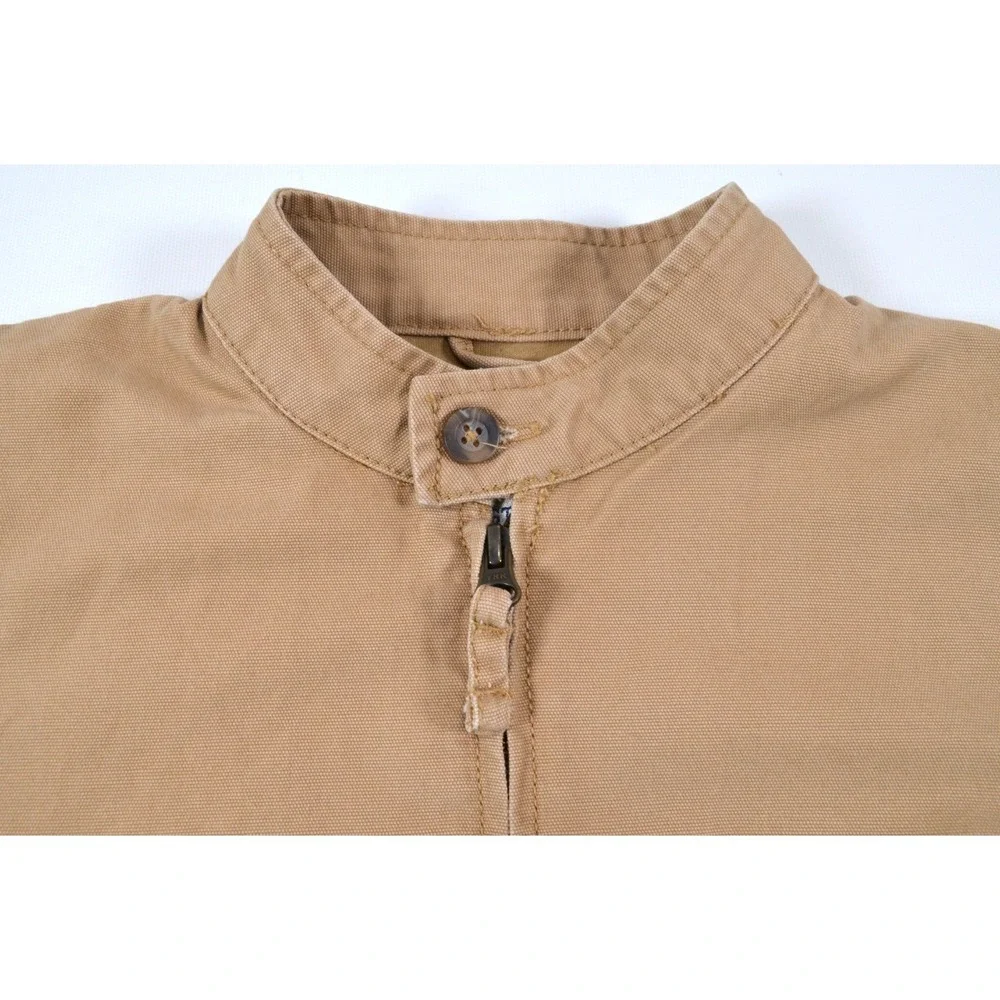 Children's Place Beige Canvas Bomber Jacket Size Small 5/6 Full Zip Nwt's